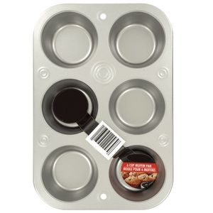 NWT Pack of 2 Muffin Pan - Baking Pan for 6 Muffins - Muffin Tin
